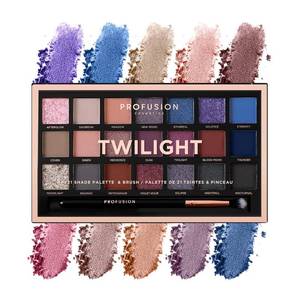 lot 14279 image: Profusion Cosmetics Twilight 21-Shade Eyeshadow Palette