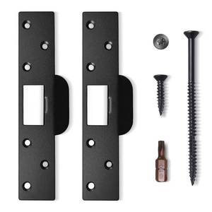 lot 14294 image: Mosecyou Door Strike Plate 7 Stainless Steel 2-Pack