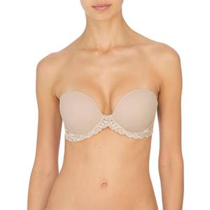 lot 14329 image: Natori Feathers Womens Strapless Plunge Multiway Bra Cafe 32D