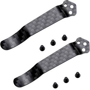 lot 14331 image: hiSpkNix Pocket Clip Titanium Alloy Deep Carry 2-Pack