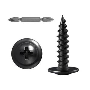 lot 14332 image: Wensilon Truss Head Wood Screws #8 x 1 Inch Black 250 Pcs