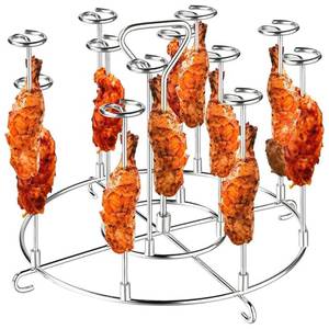 lot 14335 image: ANQIA Air Fryer Skewer Rack 304 Stainless Steel Vertical 12-Skewer