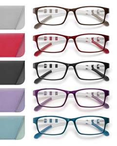 lot 14347 image: JOLISU Reading Glasses 3.5 Diopter 5-Pack Small Face Mix Color