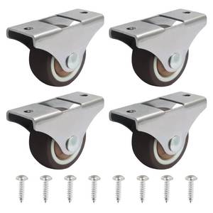 lot 14356 image: Bonsicoky Mini Rigid Caster Wheels 1.25 Inch 4-Pack