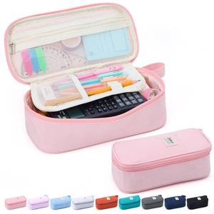 lot 14360 image: Modinest Pencil Case Pouch Large Capacity Pen Bag Pink