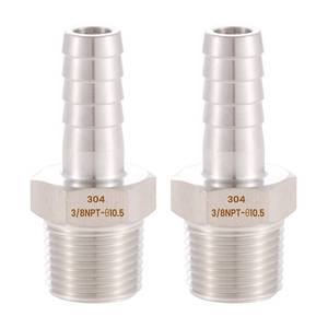 lot 14365 image: Ceaeso 304 Stainless Steel Hose Barb to 38 in NPT Male Fitting Single Pack