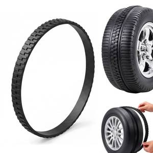 lot 14387 image: ZChiMiao 2 Pc Anti Skid Tire Traction Bands for 10in Power Wheels Ride-On Toys