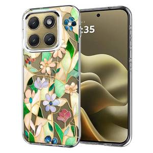 lot 14391 image: Unov Phone Case Glass Stained Flowers Motorola Moto Edge 2026