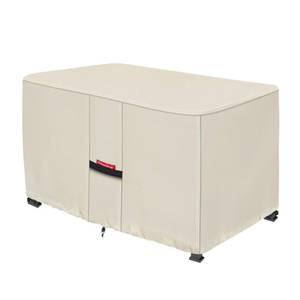 lot 9829 image: Porch Shield 600D Rectangular Fire Pit Table Cover 58 x 36 inch, Beige