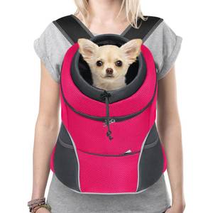 lot 9857 image: YUDODO Dog Front Carrier Backpack, Adjustable Breathable Dog Backpack