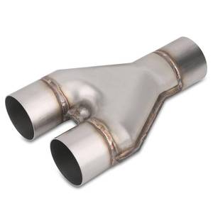 lot 9861 image: Vurkcy 2.5 inch Exhaust Y Pipe, 10 Overall Length