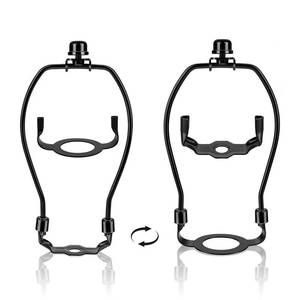 lot 10103 image: Qryphent 6Inch Lamp Harp 2 Pack Detachable Lamp Shade Holder Lamp Bracket