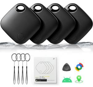 lot 10148 image: Air Tracker Smart Tags for Android,Tracker Tags-4 Pack,Tracker Tags,2 Year Battery Life,Google Find Trackers for GoogleS Find Hub App,IP67 Waterproof Luggage Tracker Android for Keys,Wallets