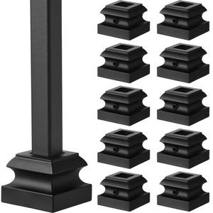 lot 10151 image: Moxweyeni 12 Pcs Iron Baluster Shoes for Square Staircase Balusters