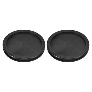 lot 10179 image: uxcell 2Pcs Rubber Grommets 4-38 (110mm) Drill Hole, 4 (100mm) ID Double Sided Hole Plugs Ring Gasket for Firewall Cable Wire Protecting, Black