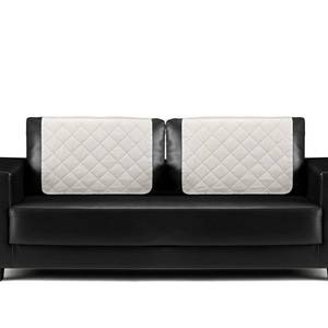 lot 1005 image: Panelee Recliner Headrest Cover 2 Pack Beige 26.77 x 17.72 in