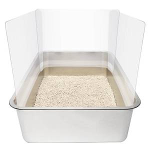 lot 1140 image: YOILES Cat Litter Box Pee Shield 3 Pack Transparent 14.5 x 11.5 in