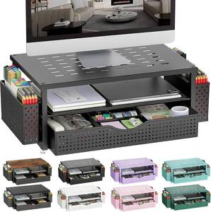 lot 1147 image: Gianotter Monitor Stand with Drawer and 2 Pen Holders