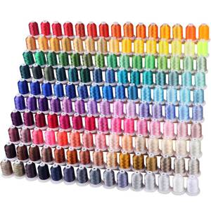 lot 1188 image: New brothread Embroidery Machine Thread Kit 150 Colors 40WT 1000M1100YD  Retail $119.99
