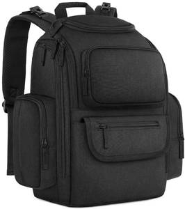 lot 1189 image: Mancro Diaper Bag Backpack with 2 Insulated Pockets, 14 x 7.5 x 18.5 In