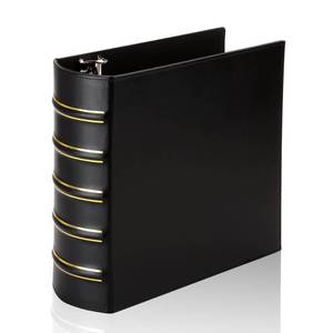 lot 1194 image: 3 Ring Binder 3 Inch Leather D-Ring 8.5 x 11 Black