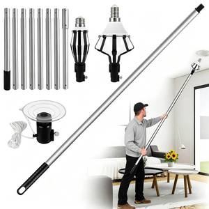 lot 1207 image: Phaniteces Light Bulb Changer 13FT Telescopic Pole for High Ceilings