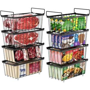 lot 1211 image: iSPECLE Chest Freezer Organizer Baskets, Small, 7 Cu.Ft, 8 Pack
