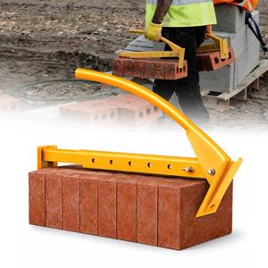 lot 1228 image: NUMAKY Steel Brick Tongs Adjustable Brick Carrier for 6-10 Bricks