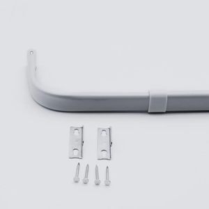 lot 2494 image: Yafa Home Fashion Adjustable Single Curtain Rod 48-84 Inch White