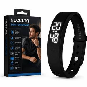 lot 2637 image: Vibrating Alarm Wristband Silent Digital Watch