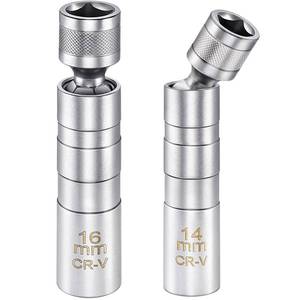 lot 2660 image: SARDVISA Spark Plug Socket Set 14mm & 16mm 38 Inch Drive