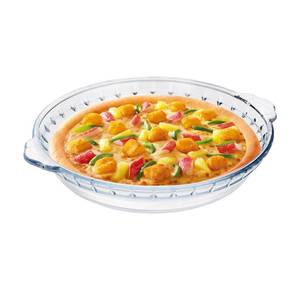 lot 2671 image: Pujito Glass Pie Plate 7 Inch Pie Pan with Handles