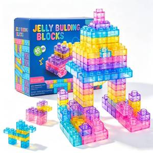 lot 2684 image: Manoai Soft Rubber Jelly Building Blocks 40 Pcs Toddler