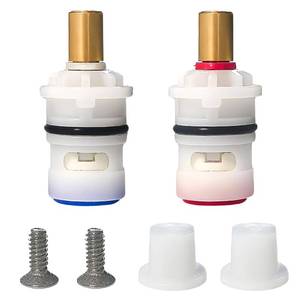 lot 2685 image: YMHOME 2-Handle Ceramic Disc Faucet Cartridge Pair for Pfister 9608020