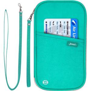lot 2703 image: Jiemei RFID Passport Wallet Holder Waterproof Travel Document Organizer