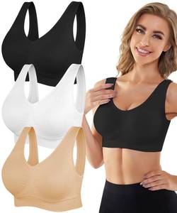 lot 2717 image: YADIFEN Womens Sports Bra Seamless Wireless 346 Pack