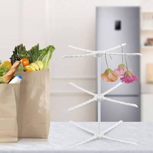 lot 2722 image: Beufee 2-Piece Collapsible Pasta & Fondant Flower Drying Rack Set