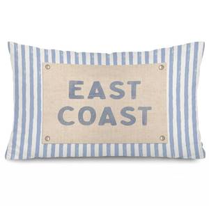 lot 2723 image: SkyCozy Blue Coastal Throw Pillow Cover 12x20