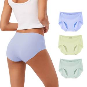 lot 2737 image: INNERSY Womens Seamless No Show Hipster Panties 3-Pack X-Large Fresh Hues