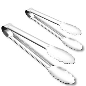 lot 2752 image: OYV Stainless Steel Cooking Tongs Set 9-Inch and 12-Inch