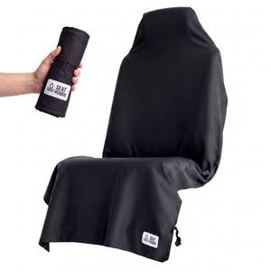 lot 2757 image: Seat Hoodie Microfiber Hooded Towel Seat Cover Black