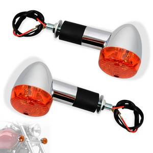lot 2787 image: WOWTK Turn Signal Lamp Set FrontRear Amber for Kawasaki Vulcan VN750 800