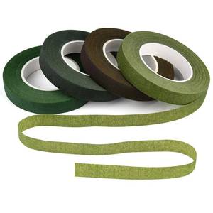 lot 2813 image: KUUQA Floral Tape 12 Inch Wide 30 Yard 4 Rolls Green and Brown