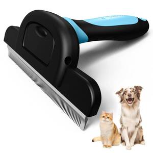 lot 2836 image: MIU COLOR Pet Grooming Brush for Long Hair Dogs & Cats, Blue
