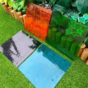 lot 5316 image: LITMIND Transparent Stained Glass Variety Pack 4 Sheets 12 x 12