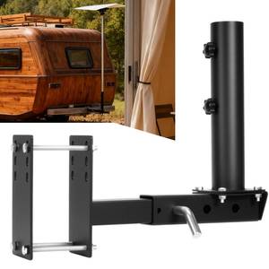 lot 5321 image: GOOFCXO RV Flag Pole Mount Holder Stainless Steel 2 Inch Hitch Bumper