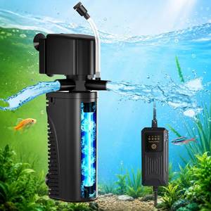 lot 5325 image: Devopet Aquarium UV Filter with Timer 130 GPH 10-30 Gallon