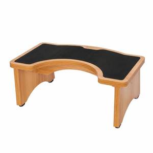 lot 5341 image: StrongTek Wooden Squatting Toilet Stool 350 Lb Capacity