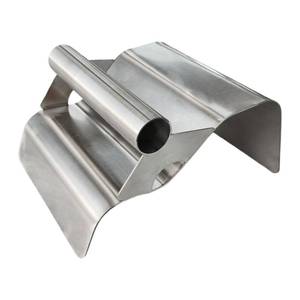 lot 5346 image: Concrete Curb Trowel Stainless Steel Edging Tool with Putty Knife