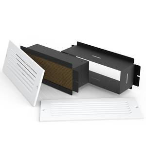 lot 5350 image: Suprocky Wall Return Air Pathway Kit 12x4 Retrofit Matte White AP1204P